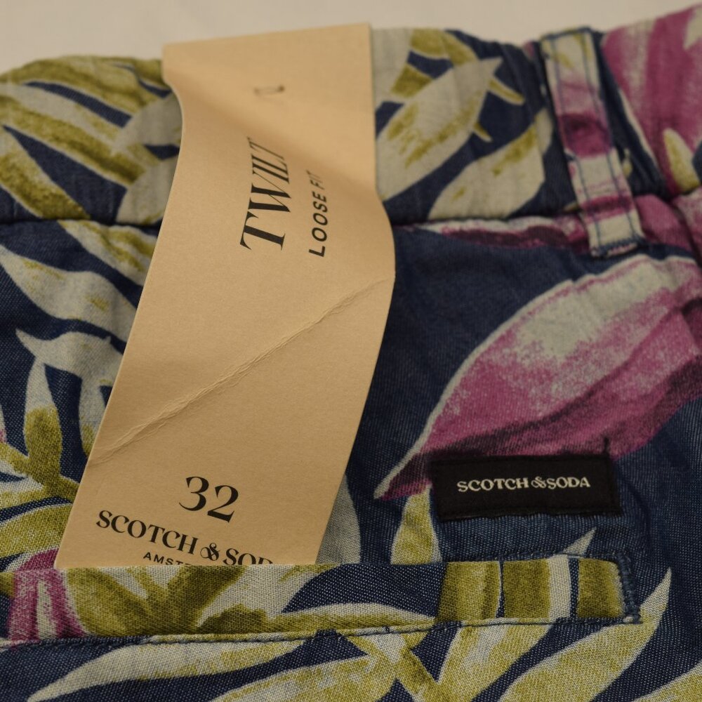 Scotch & Cods Men's Twilit - Printed Pleated Bermuda Shorts NWT - Picture 9 of 11